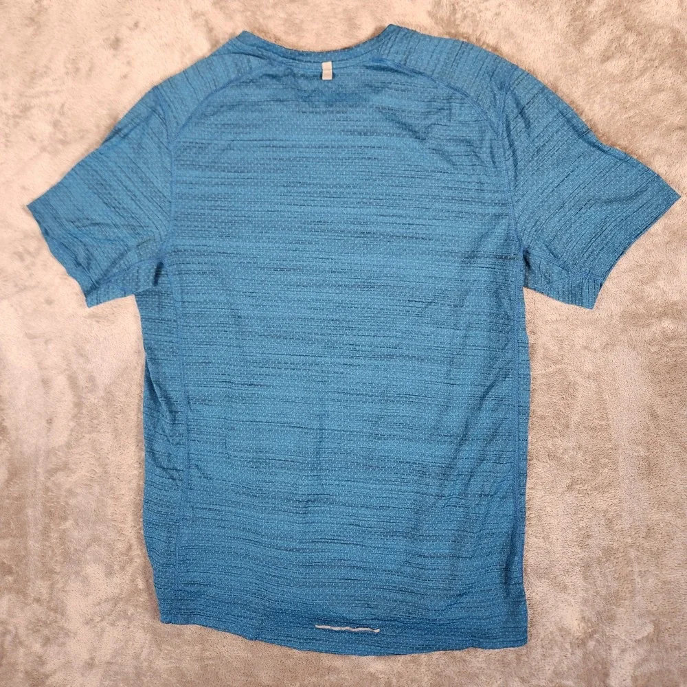 Nike Running Dri-FIT Shirt Mens Large Blue Excellent Space Dye 718348-438